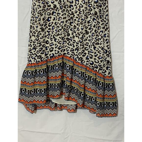 Cabi Safari Dress Womens S Sleeveless Tank MIDI Cheetah V-neck - Picture 3 of 7